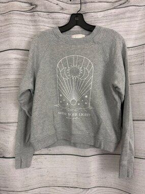 Spiritual Gangster Shine Your Light Graphic Sweatshirt Size S